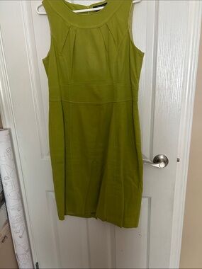 Sleeveless Olive Shift Dress - Women's
